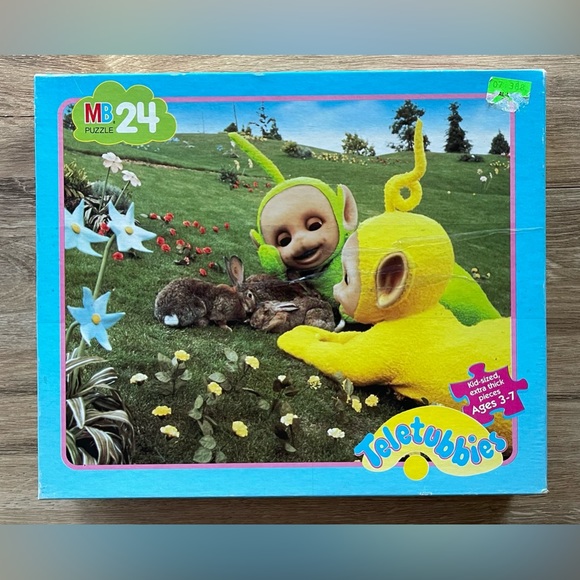 Vintage 24 Piece Teletubbies Jigsaw Puzzle Extra Thick Pieces Ages 3-7 VGC - Picture 3 of 4